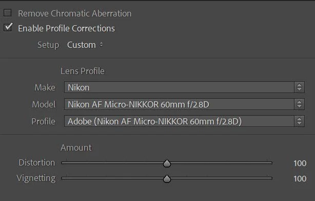 Enabling profile corrections