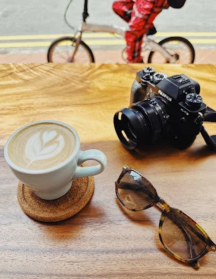 Leica M10-R with coffee