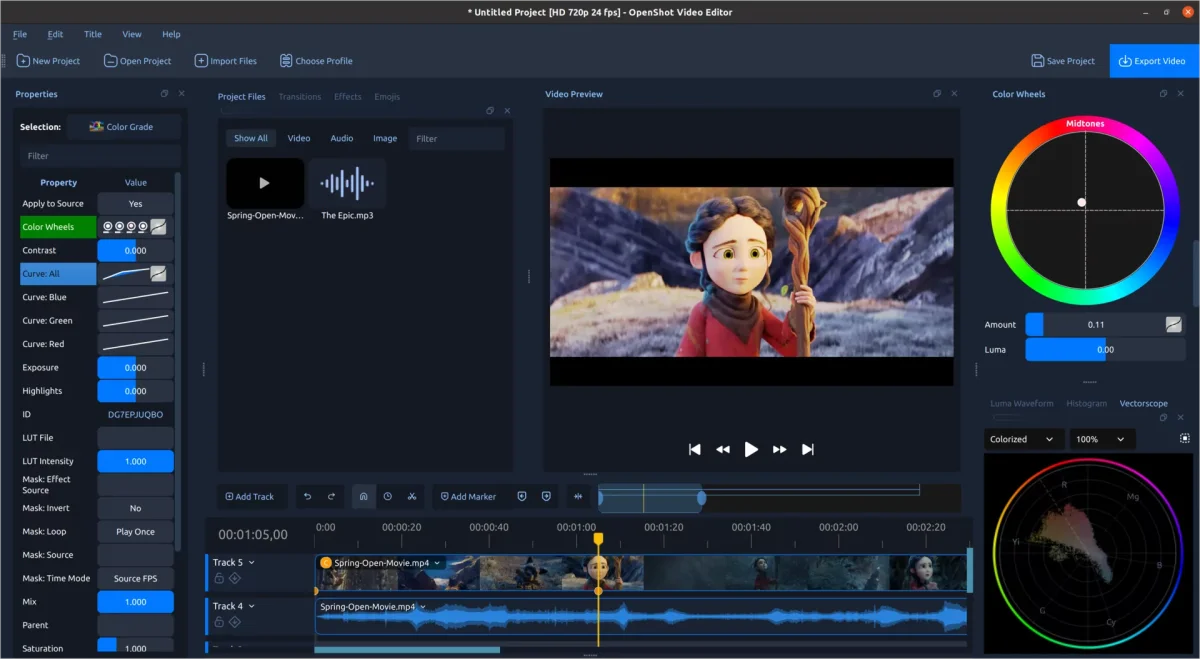 Discover OpenShot 4.0: Advanced Recording, Editing, and Color Grading Tools