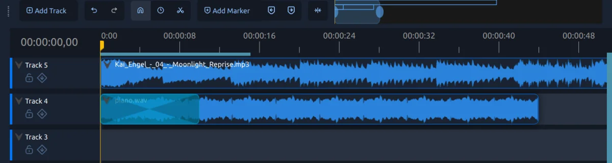 Easier audio transitions in OpenShot 3.5