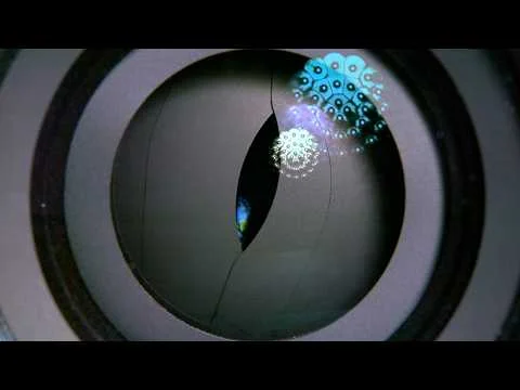 Camera shutters in slow motion.