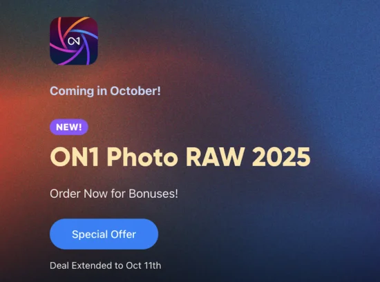 Upcoming ON1 Photo RAW 2025: Enhanced AI Editing and New Features Arriving in October