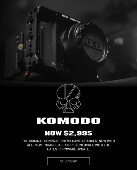 RED KOMODO RF Mount Camera Now Priced at $2,995 with Latest Firmware Update