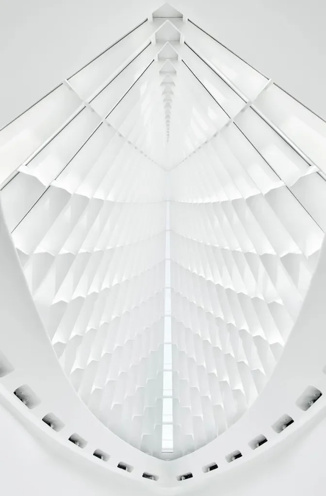 interior all white architecture space