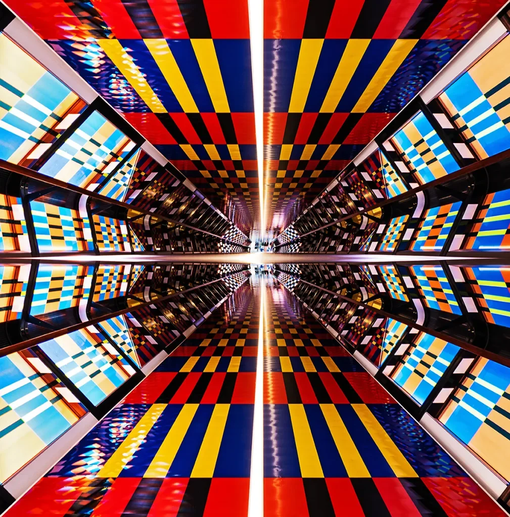 colourful tunnel