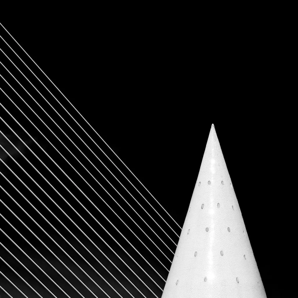 black and white graphic building photo