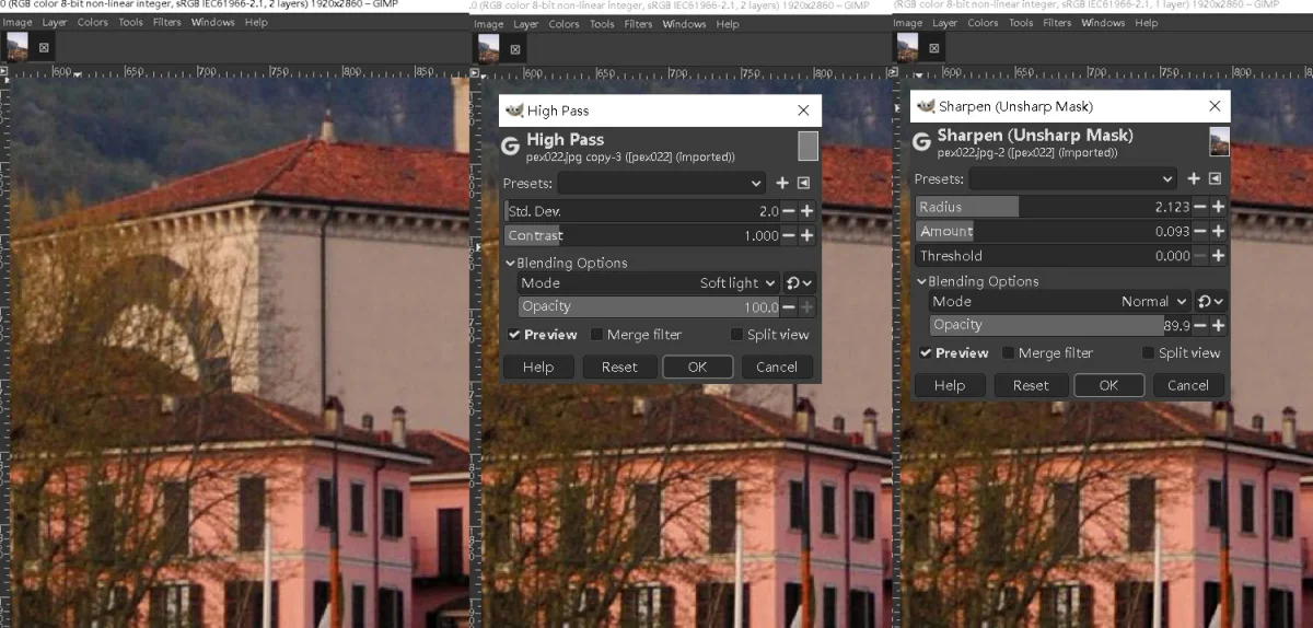 GIMP Image Editing Tools