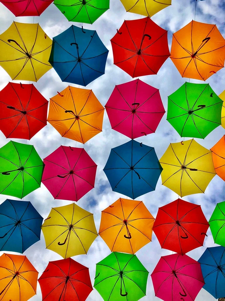 Colorful umbrellas