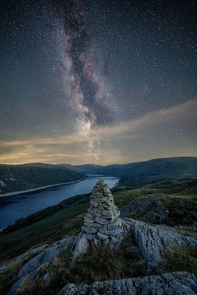 Milky Way above landscape