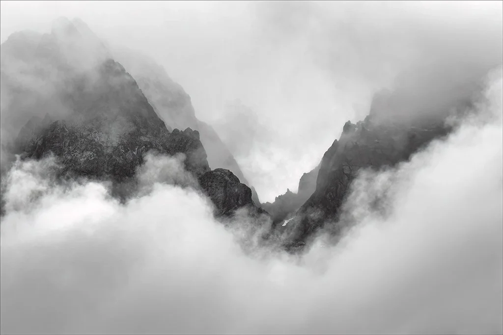 misty mountain landscape