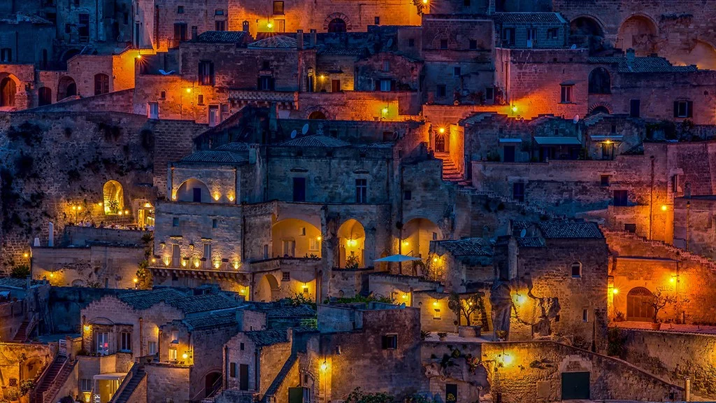 historic buildings on a rock formation