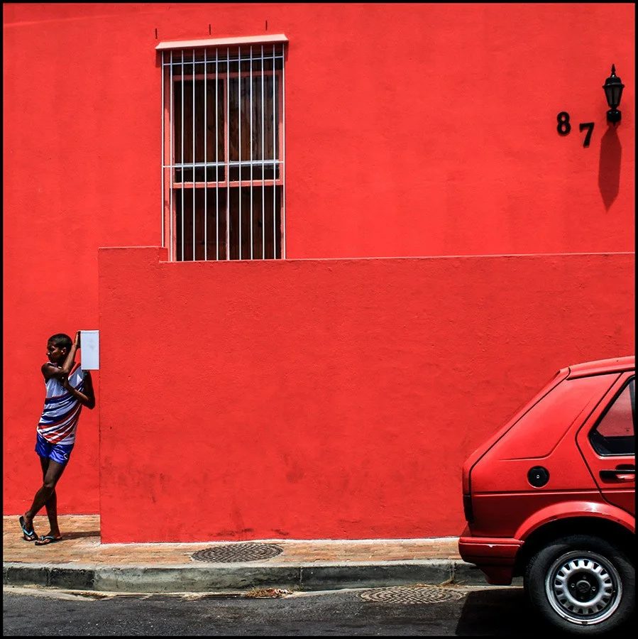 Bo-Kaap scene in Cape Town