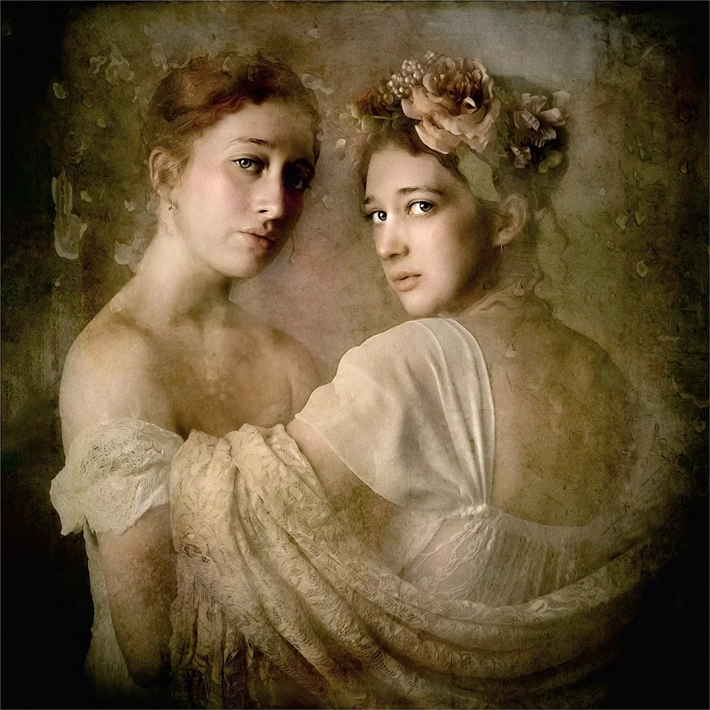 Creative portrait of two women